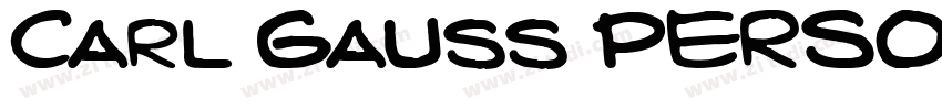 Carl Gauss PERSONAL字体转换